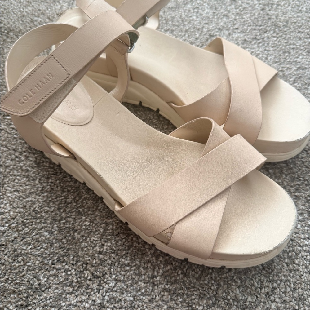 Cole Haan Women's Cream Strappy Sandals
